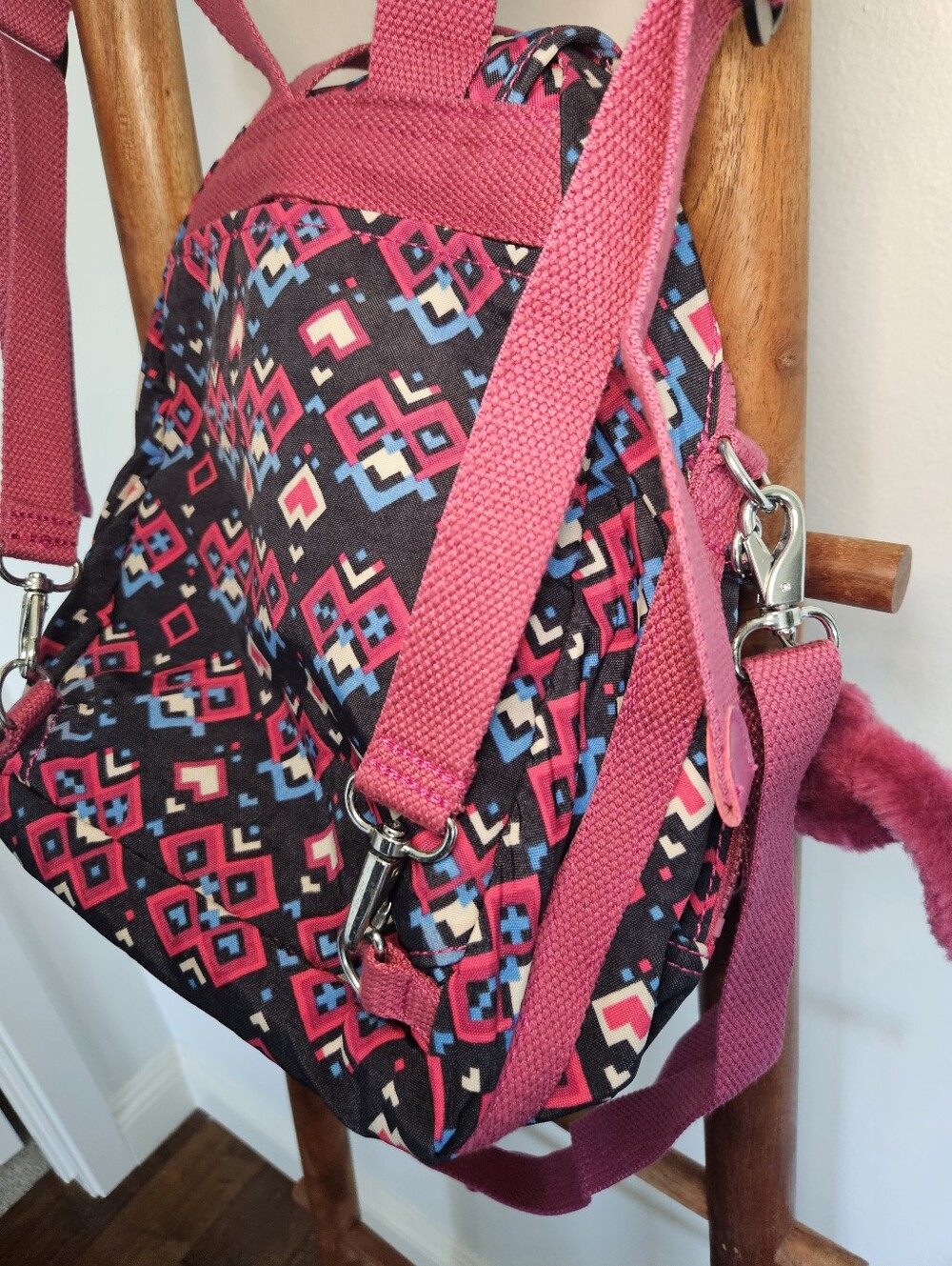 Kipling Geometric City Zip Convertible Backpack - Picture 11 of 13